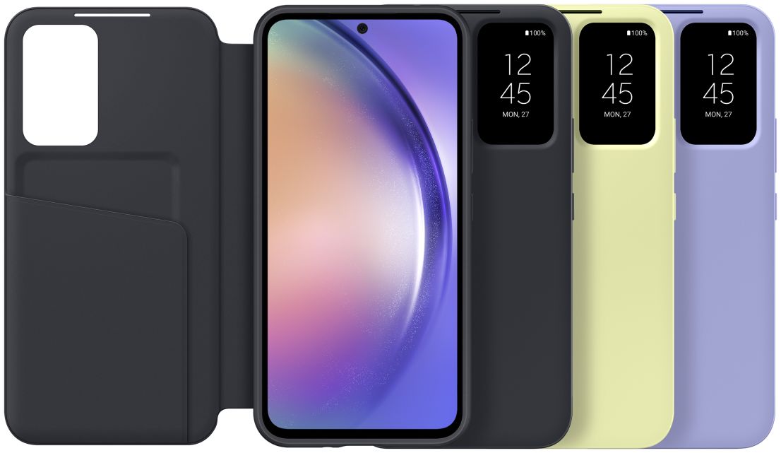 Origineel Samsung Galaxy A54 Hoesje Smart View Wallet Case Paars afbeelding 8