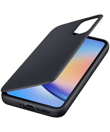 Origineel Samsung Galaxy A34 Hoesje Smart View Wallet Case Zwart Hoesjes