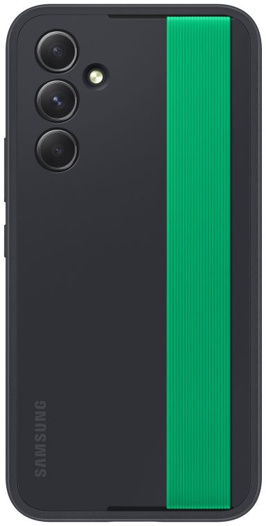 Origineel Samsung Galaxy A54 Hoesje Haze Grip Case met Strap Zwart afbeelding 1