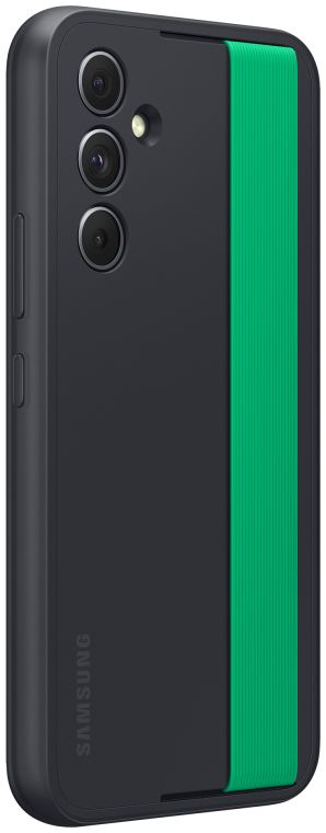 Origineel Samsung Galaxy A54 Hoesje Haze Grip Case met Strap Zwart afbeelding 2