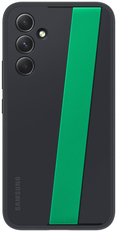 Origineel Samsung Galaxy A54 Hoesje Haze Grip Case met Strap Zwart afbeelding 3