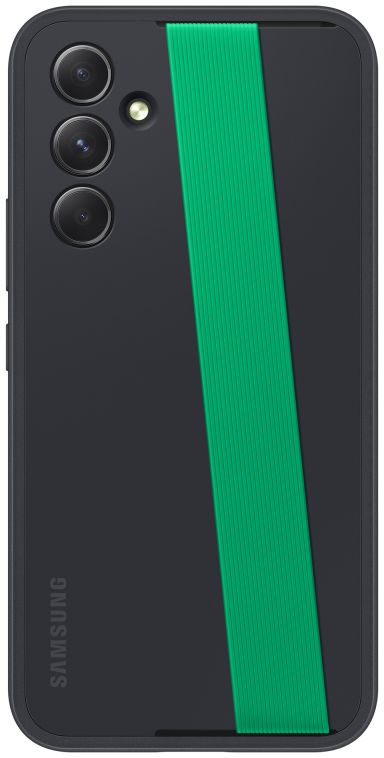 Origineel Samsung Galaxy A54 Hoesje Haze Grip Case met Strap Zwart afbeelding 4