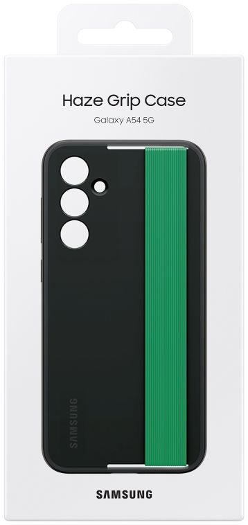 Origineel Samsung Galaxy A54 Hoesje Haze Grip Case met Strap Zwart afbeelding 7