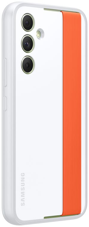 Origineel Samsung Galaxy A54 Hoesje Haze Grip Case met Strap Wit afbeelding 2