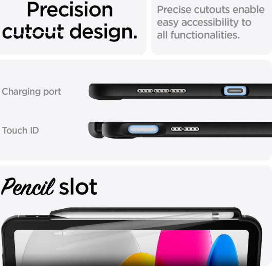 Spigen Rugged Armor Apple iPad 11 (2025) / 10.9 (2022) Hoesje Back Cover Zwart afbeelding 14