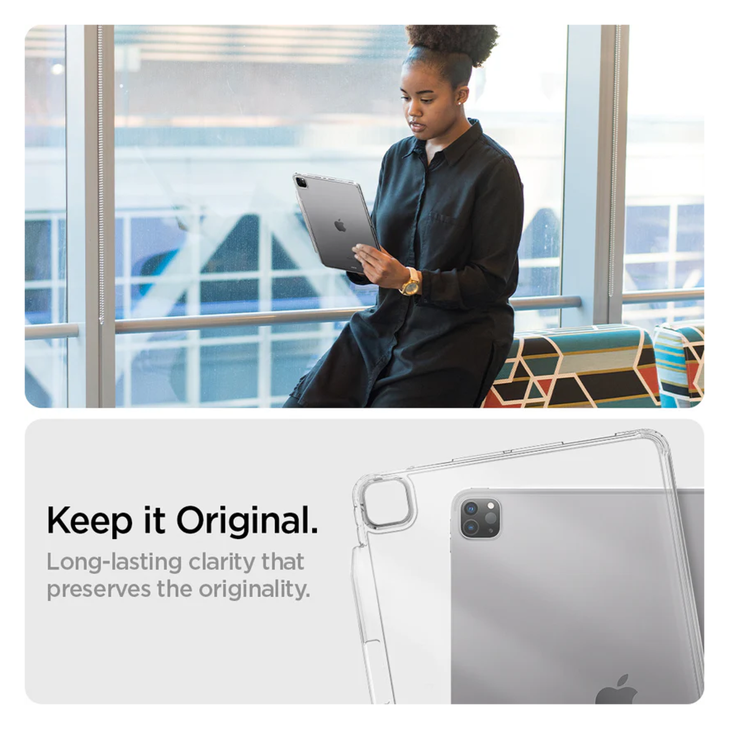 Spigen Air Skin Hybrid Apple iPad Pro 11 Hoes Transparant afbeelding 3