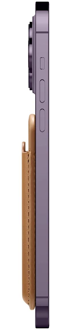 Spigen Valentinus MagSafe Kaarthouder - Pasjeshouder 3 Pasjes Bruin afbeelding 3