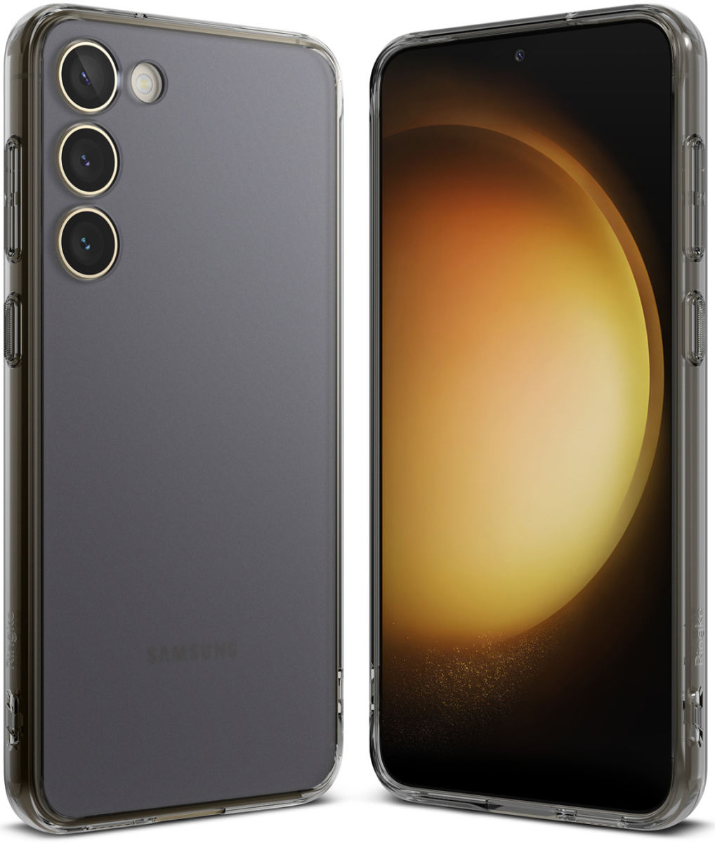 Ringke Fusion Samsung Galaxy S23 Hoesje Back Cover Smoke Black afbeelding 1