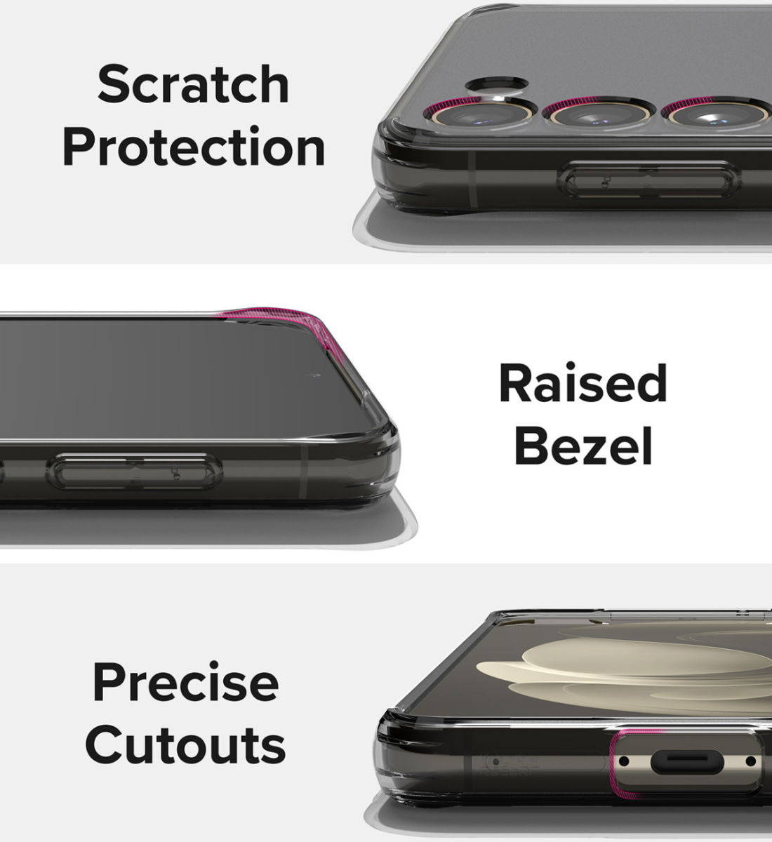 Ringke Fusion Samsung Galaxy S23 Hoesje Back Cover Smoke Black afbeelding 10