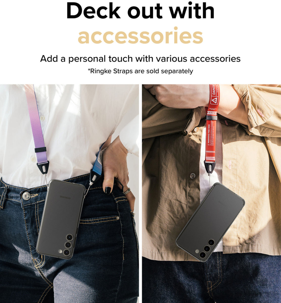 Ringke Fusion Samsung Galaxy S23 Hoesje Back Cover Smoke Black afbeelding 12