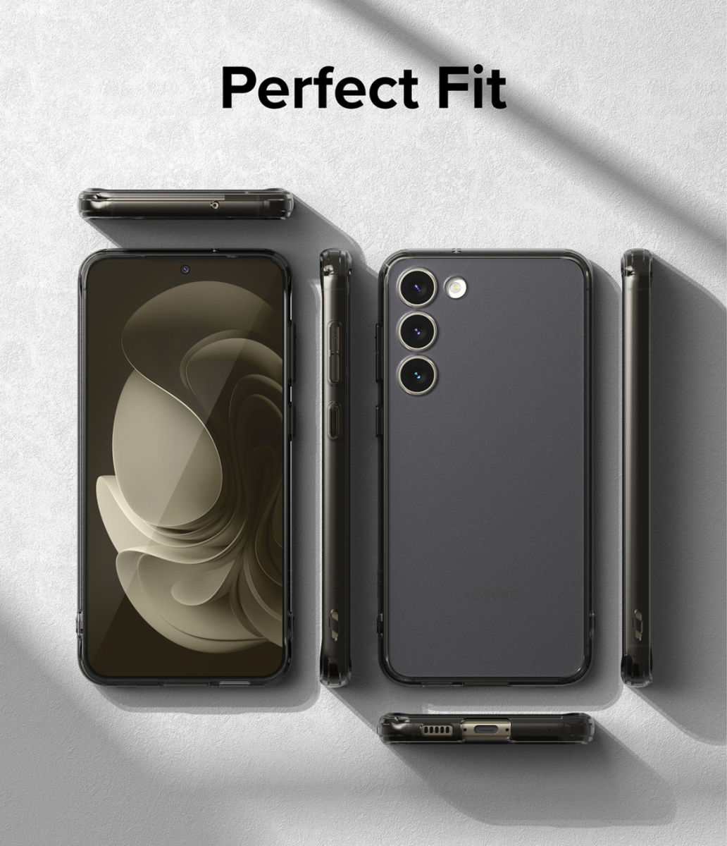 Ringke Fusion Samsung Galaxy S23 Hoesje Back Cover Smoke Black afbeelding 7