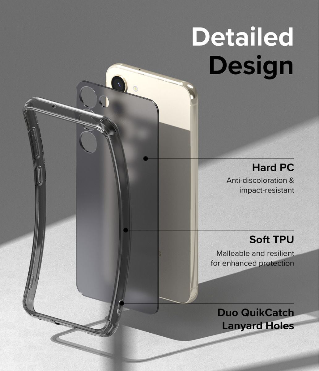 Ringke Fusion Samsung Galaxy S23 Hoesje Back Cover Smoke Black afbeelding 9