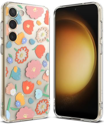 Ringke Fusion Samsung Galaxy S23 Hoesje Back Cover Floral Hoesjes