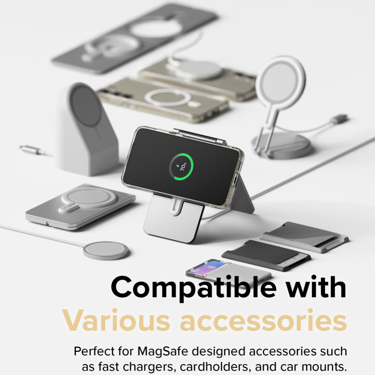 Ringke Fusion Magnetic Samsung Galaxy S23 Hoesje MagSafe Transparant afbeelding 8