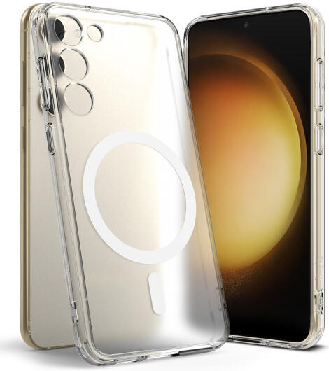 Ringke Fusion Magnetic Samsung Galaxy S23 Hoesje MagSafe Transparant afbeelding 15
