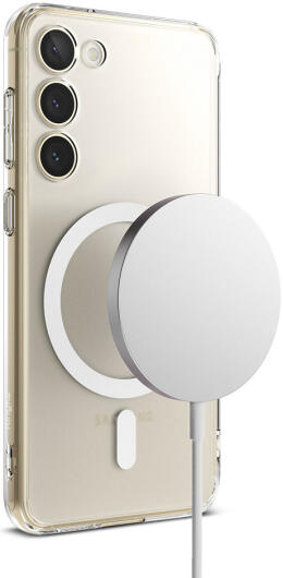 Ringke Fusion Magnetic Samsung Galaxy S23 Hoesje MagSafe Transparant afbeelding 16