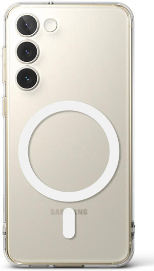 Ringke Fusion Magnetic Samsung Galaxy S23 Hoesje MagSafe Transparant afbeelding 2