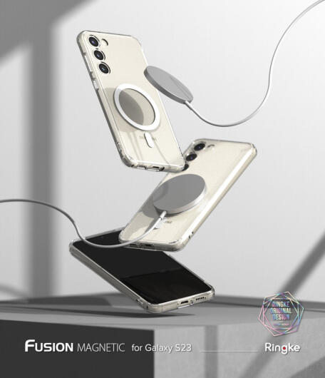 Ringke Fusion Magnetic Samsung Galaxy S23 Hoesje MagSafe Transparant afbeelding 18