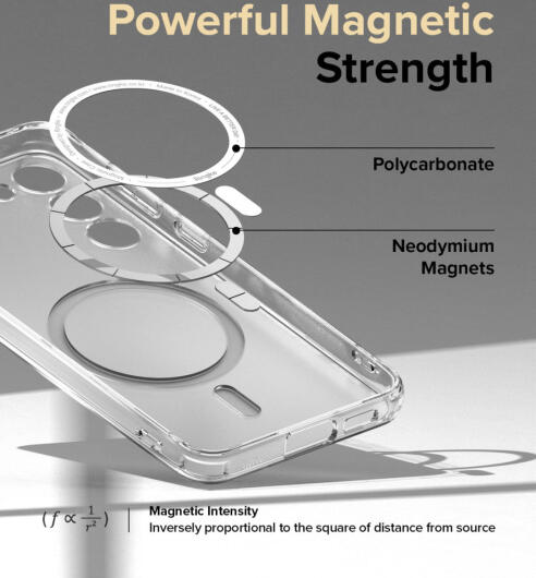 Ringke Fusion Magnetic Samsung Galaxy S23 Hoesje MagSafe Transparant afbeelding 7