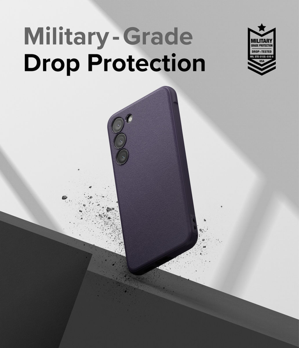 Ringke Onyx Samsung Galaxy S23 Hoesje Flexibel TPU Back Cover Paars afbeelding 3