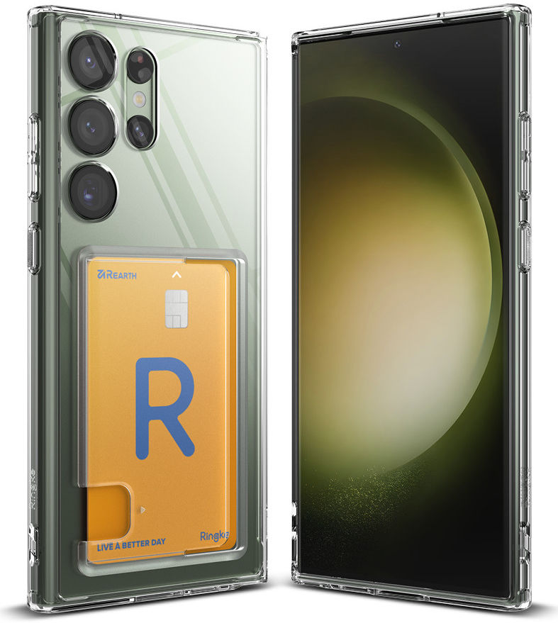 Ringke Fusion Card Samsung Galaxy S23 Ultra Hoesje Kaarthouder afbeelding 1