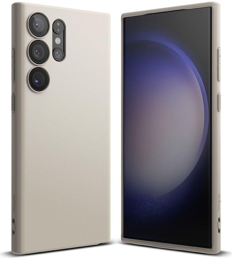 Ringke Air S Samsung Galaxy S23 Ultra Hoesje Flexibel TPU Beige afbeelding 1