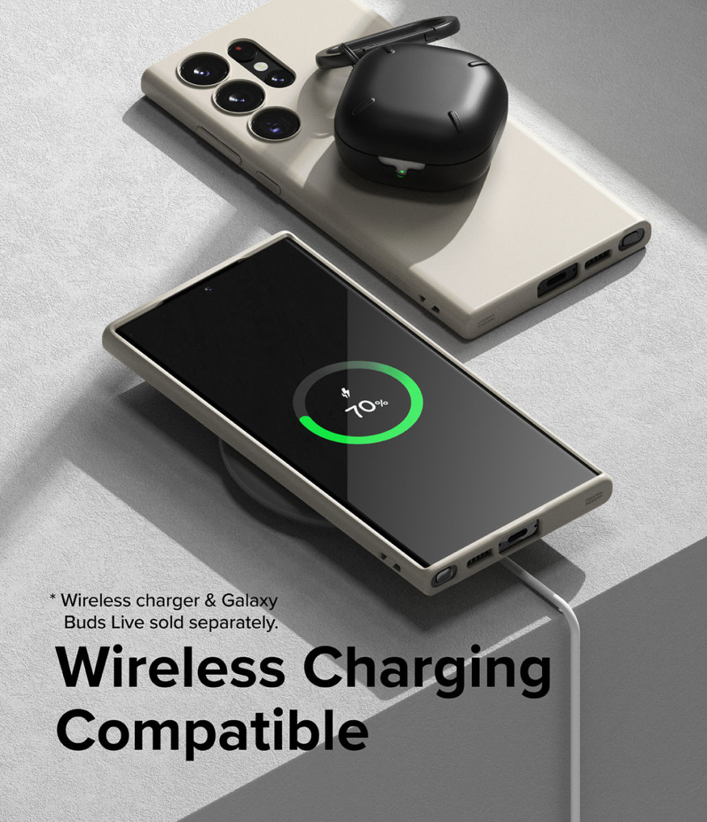 Ringke Air S Samsung Galaxy S23 Ultra Hoesje Flexibel TPU Beige afbeelding 9