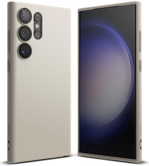 Ringke Air S Samsung Galaxy S23 Ultra Hoesje Flexibel TPU Beige afbeelding 1