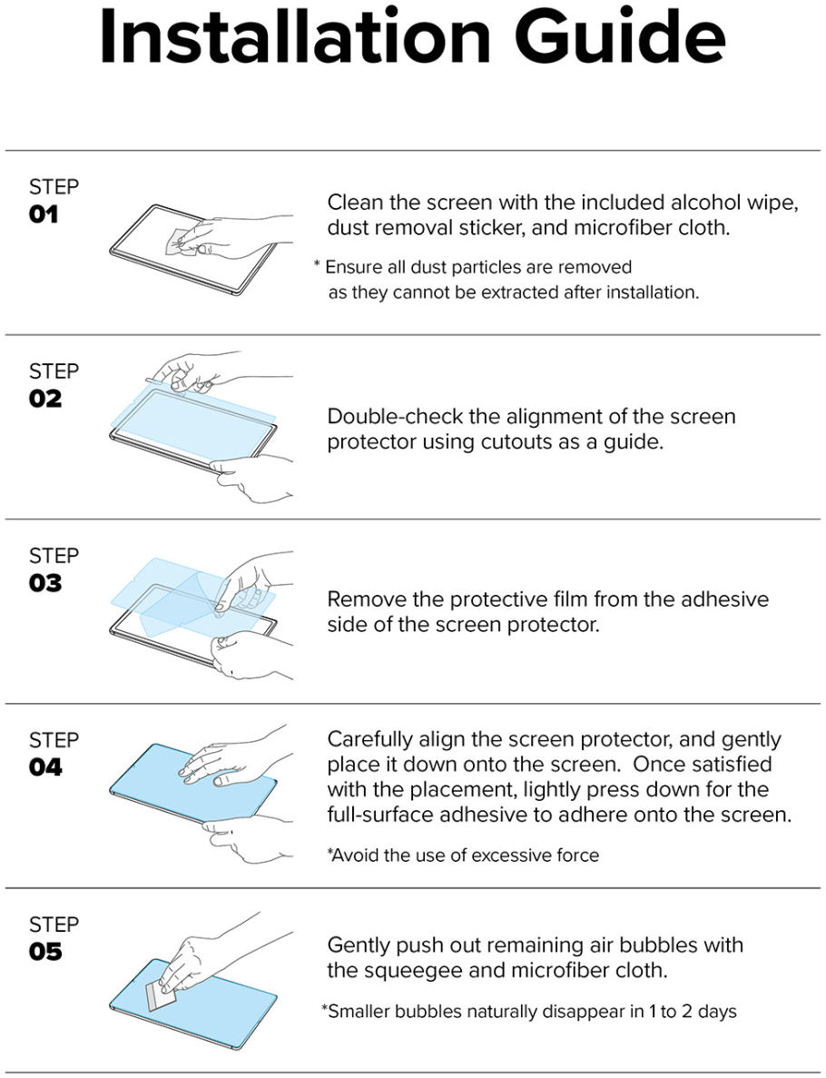 Ringke Apple iPad 10.9 (2022) / iPad 11 (2025) Screen Protector Tempered Glass afbeelding 13
