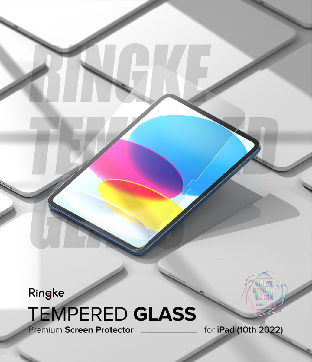 Ringke Apple iPad 10.9 (2022) / iPad 11 (2025) Screen Protector Tempered Glass afbeelding 15