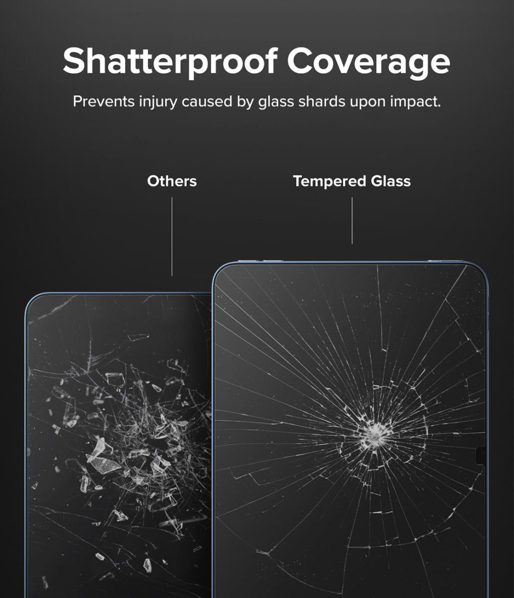 Ringke Apple iPad 10.9 (2022) / iPad 11 (2025) Screen Protector Tempered Glass afbeelding 6