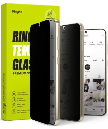Ringke Samsung Galaxy S23 Screen Protector Privacy Tempered Glass Screen Protectors