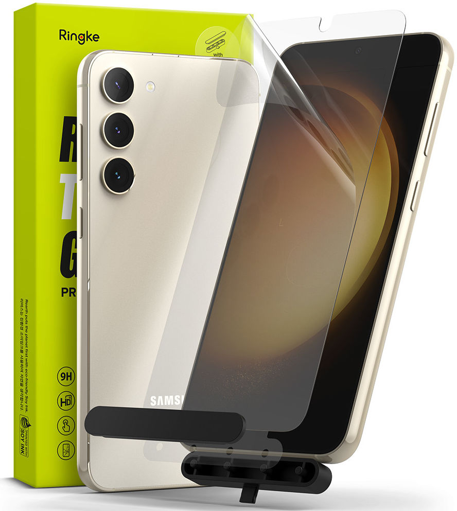 Ringke Samsung Galaxy S23 Plus Screen Protector Tempered Glass 2-Pack afbeelding 1