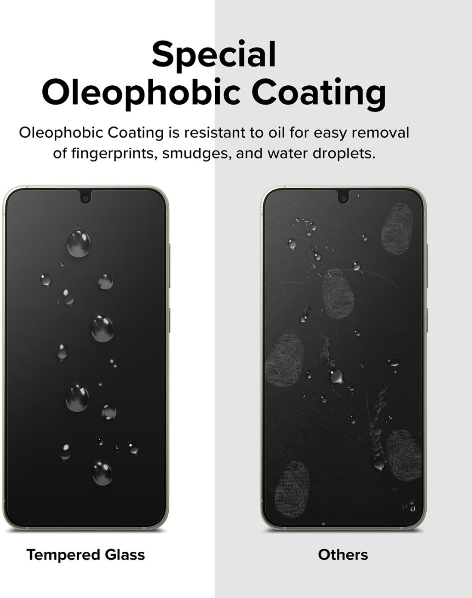 Ringke Samsung Galaxy S23 Plus Screen Protector Tempered Glass 2-Pack afbeelding 11