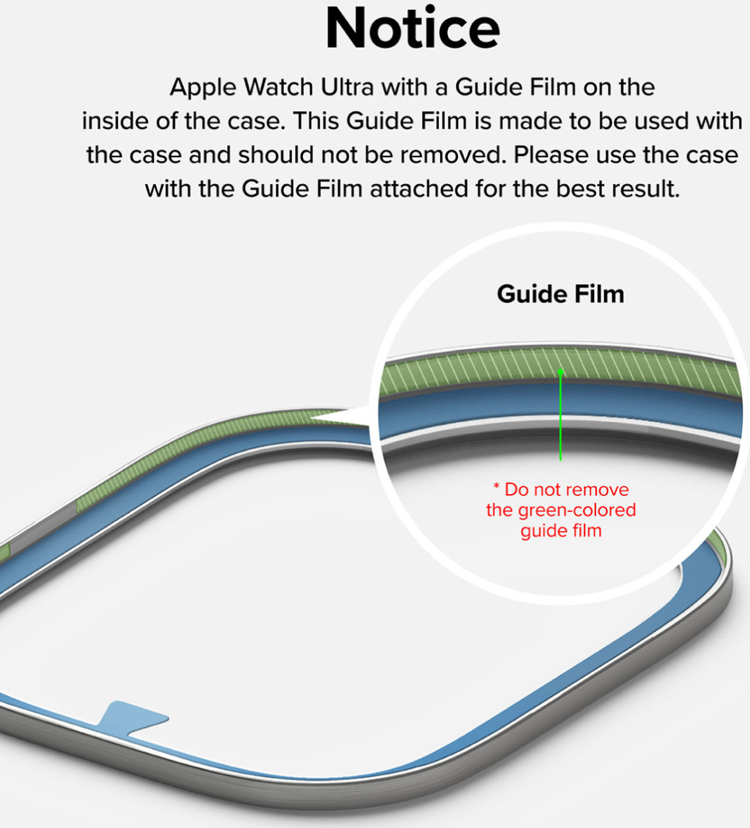 Ringke - Apple Watch Ultra/Ultra 2 Bezel Styling Zwart + Tempered Glass afbeelding 14