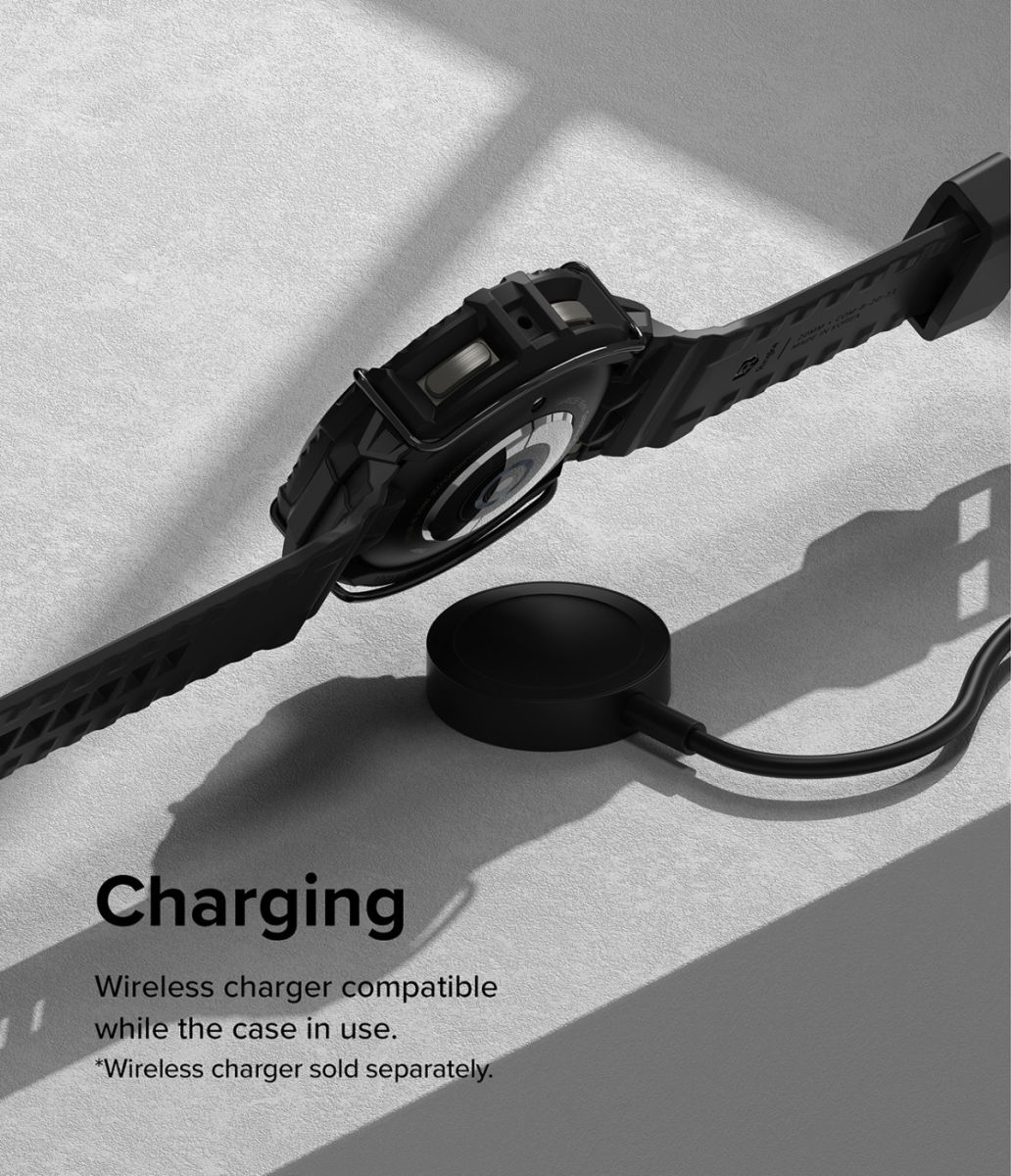 Ringke Fusion-X Guard - Samsung Galaxy Watch 5 Pro Case - Wit + Bandje afbeelding 7