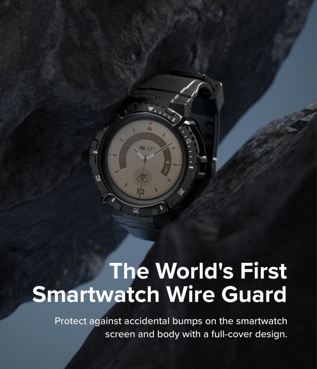 Ringke Fusion-X Guard - Samsung Galaxy Watch 5 Pro Case - Wit + Bandje afbeelding 10