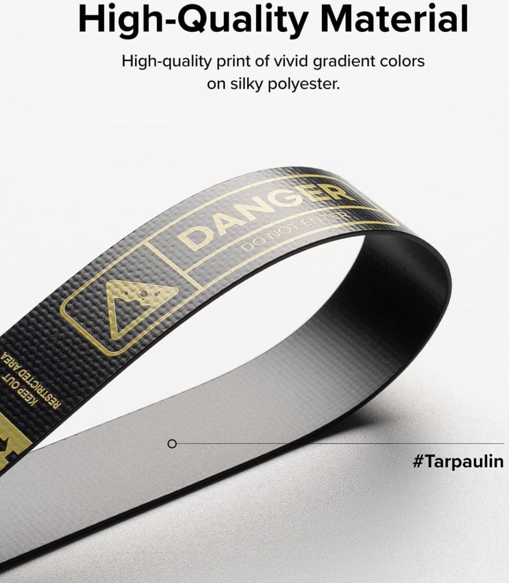 Ringke Design Hand Strap - Polsbandje voor Smartphone Matte Zwart afbeelding 6