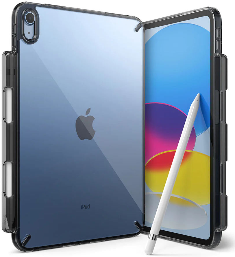 Ringke Fusion Apple iPad 10.9 (2022) Hoes Back Cover Smoke Black afbeelding 1