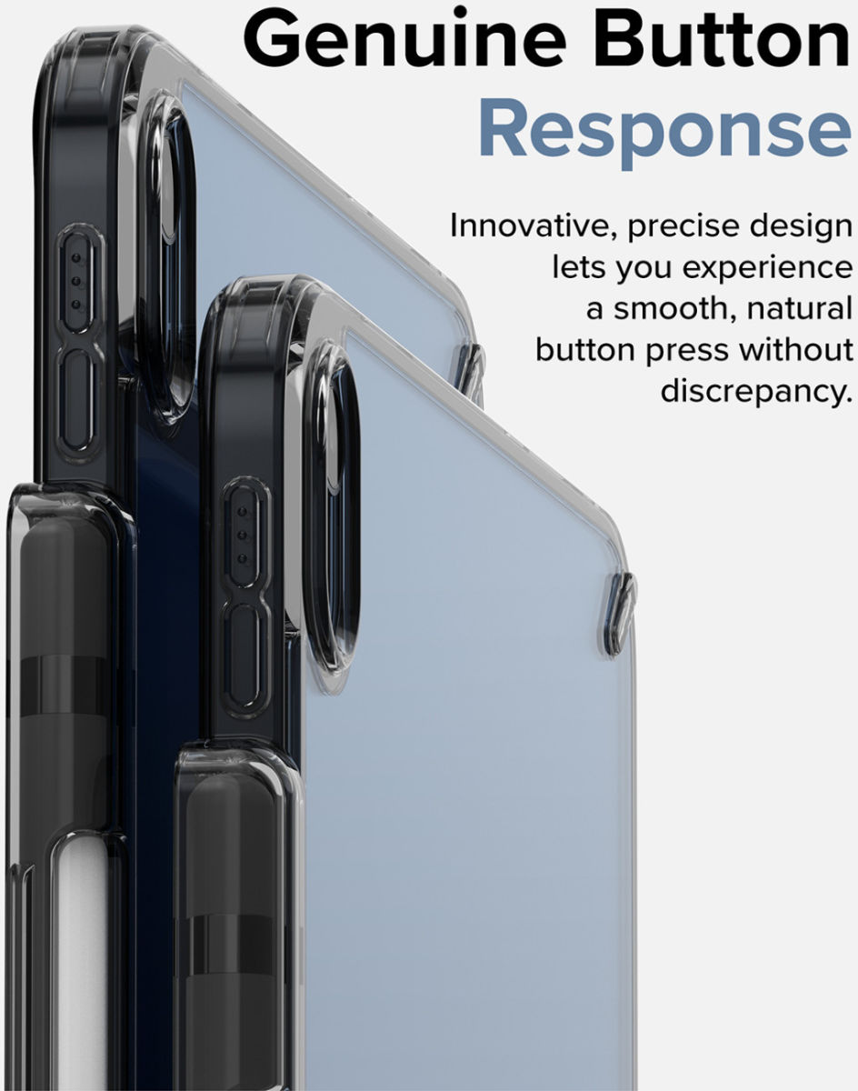 Ringke Fusion Apple iPad 10.9 (2022) Hoes Back Cover Smoke Black afbeelding 8