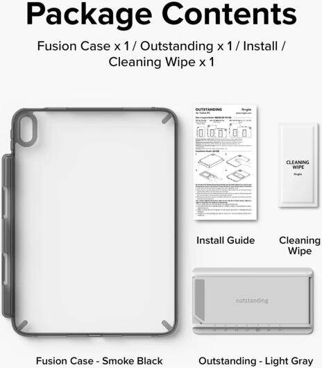 Ringke Fusion Apple iPad 11 (2025) / 10.9 (2022) Hoes + Outstanding Transparant afbeelding 13