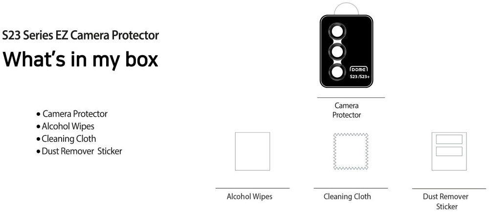 Whitestone Camera EZ Samsung Galaxy S23 / S23 Plus Camera Protector afbeelding 10