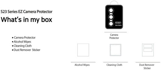 Whitestone Camera EZ Samsung Galaxy S23 / S23 Plus Camera Protector afbeelding 10
