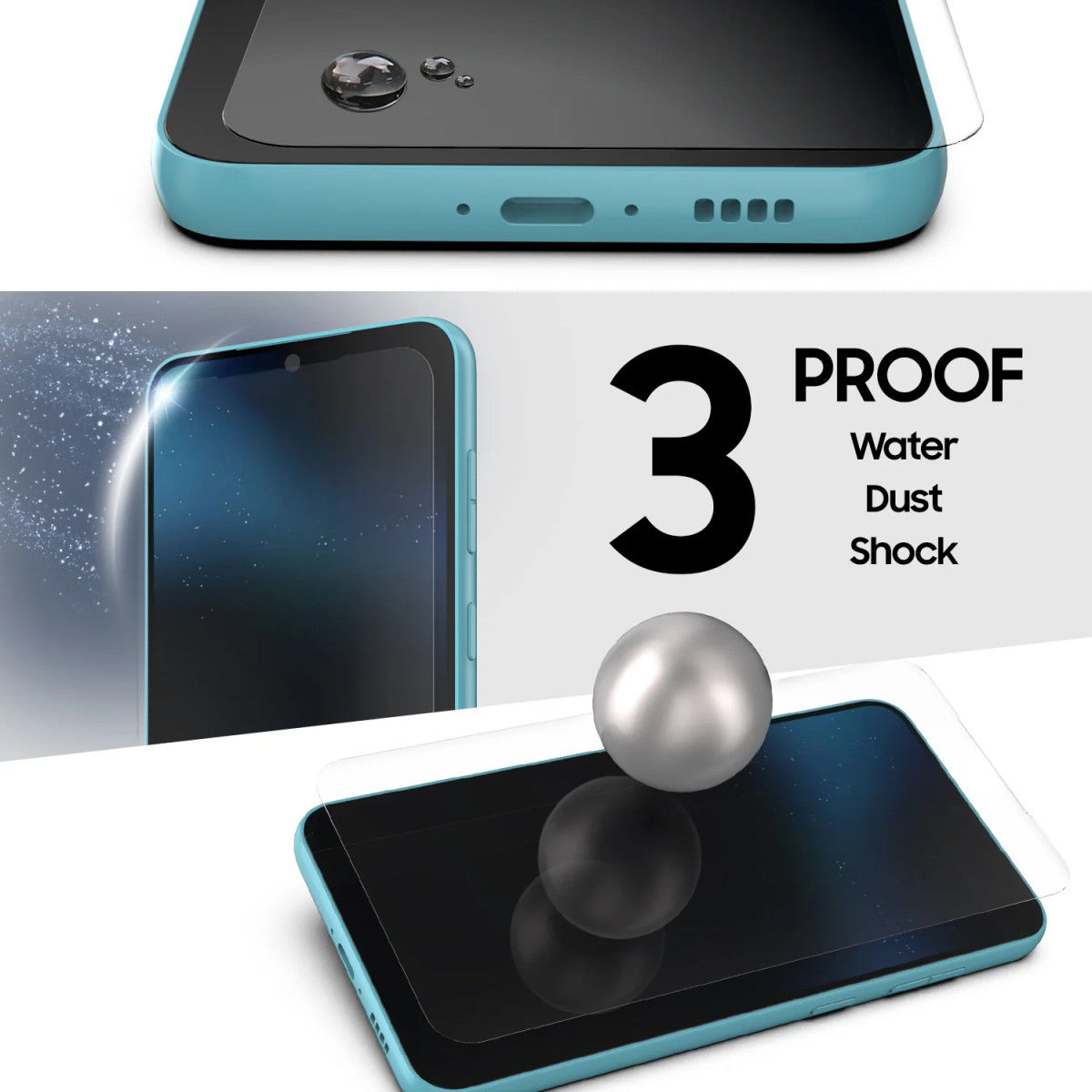 Whitestone EZ Glass Samsung Galaxy S23 Screen Protector (3-Pack) afbeelding 5