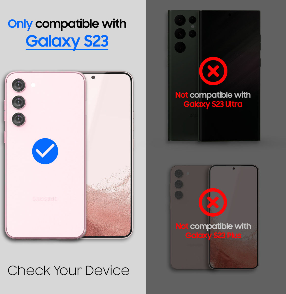 Whitestone Samsung Galaxy S23 Hoesje Hard Back Cover Transparant afbeelding 6