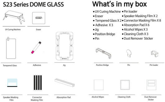 Whitestone Dome Glass Samsung Galaxy S23 Ultra Screen Protector 2-Pack afbeelding 11