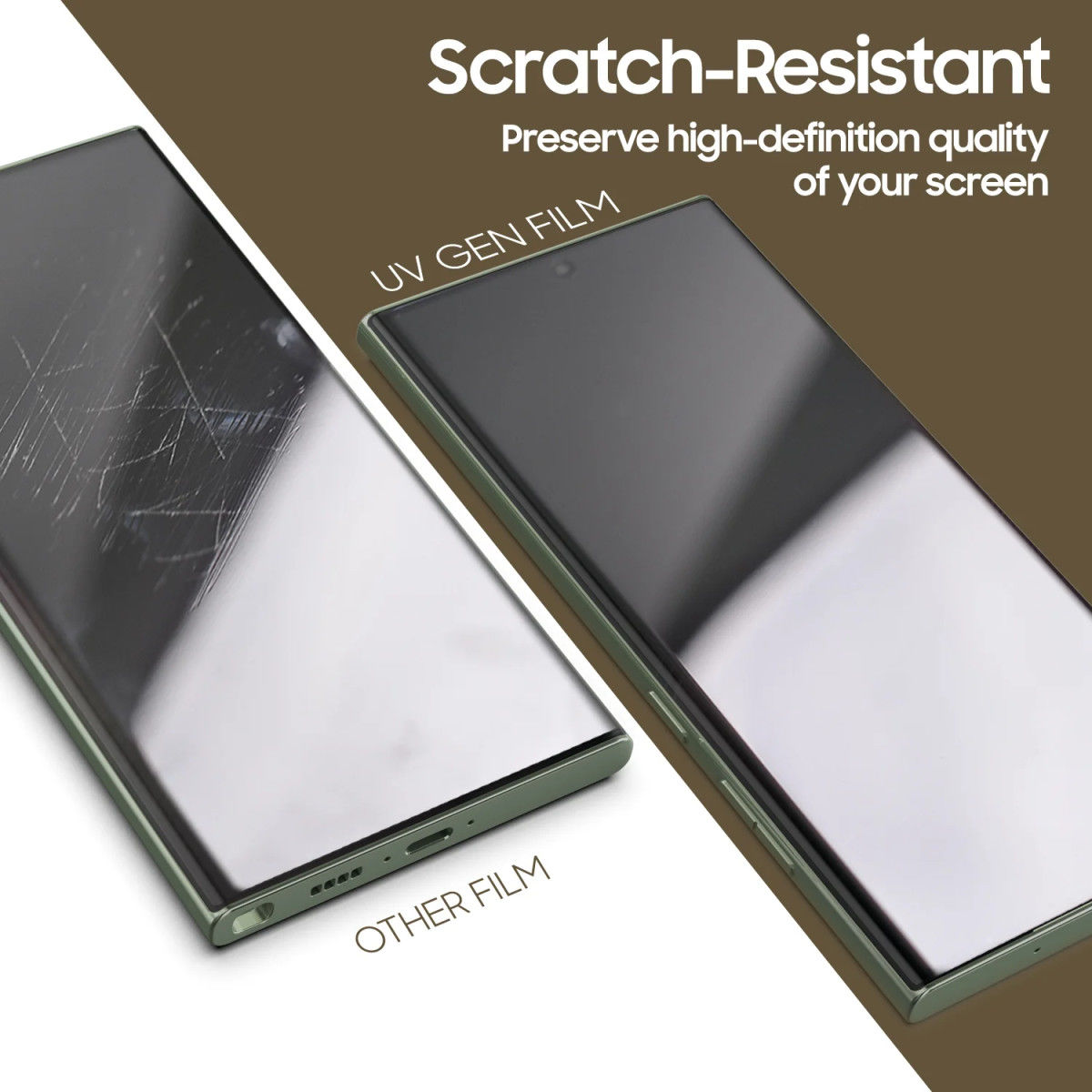 Whitestone Samsung Galaxy S23 Ultra Screen Protector UV PET 2-Pack afbeelding 4
