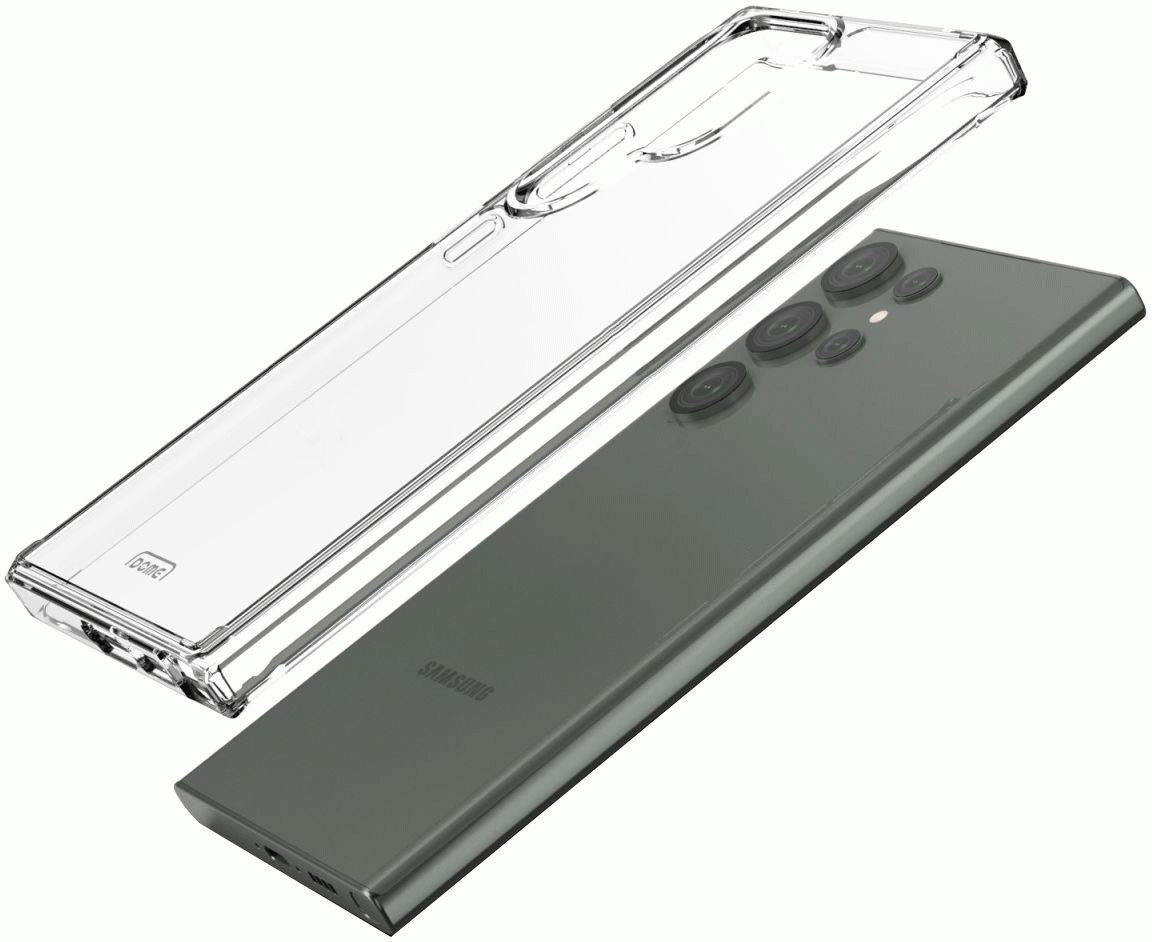 Whitestone Samsung Galaxy S23 Ultra Hoesje Hard Back Cover Transparant afbeelding 1