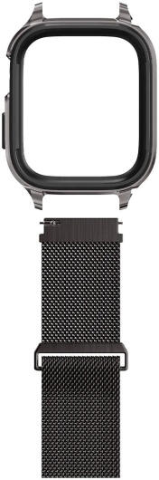 Spigen Metal Fit Pro - Apple Watch 7/8/9 45MM Hoesje en Bandje - Graphite afbeelding 15
