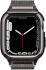 Spigen Metal Fit Pro - Apple Watch 7/8/9 45MM Hoesje en Bandje - Graphite afbeelding 12